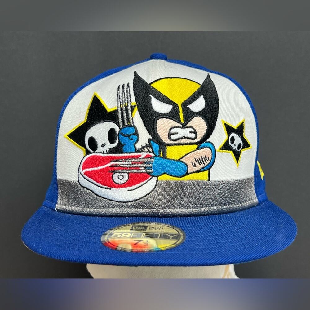 Exclusive New Era 59fifty Tokidoki Marvel X-Men Wolverine Fitted 7 1/2 Hat NWT